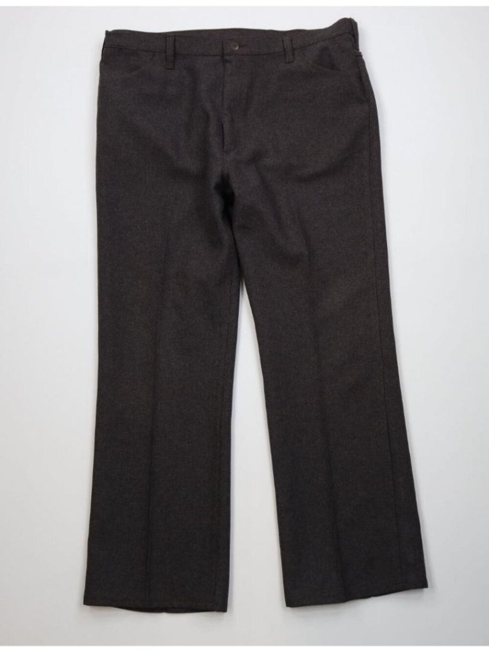 Vintage 90s Wrangler Mens 40x32 Knit Western Cowboy Flared Wide Leg Pants Brown